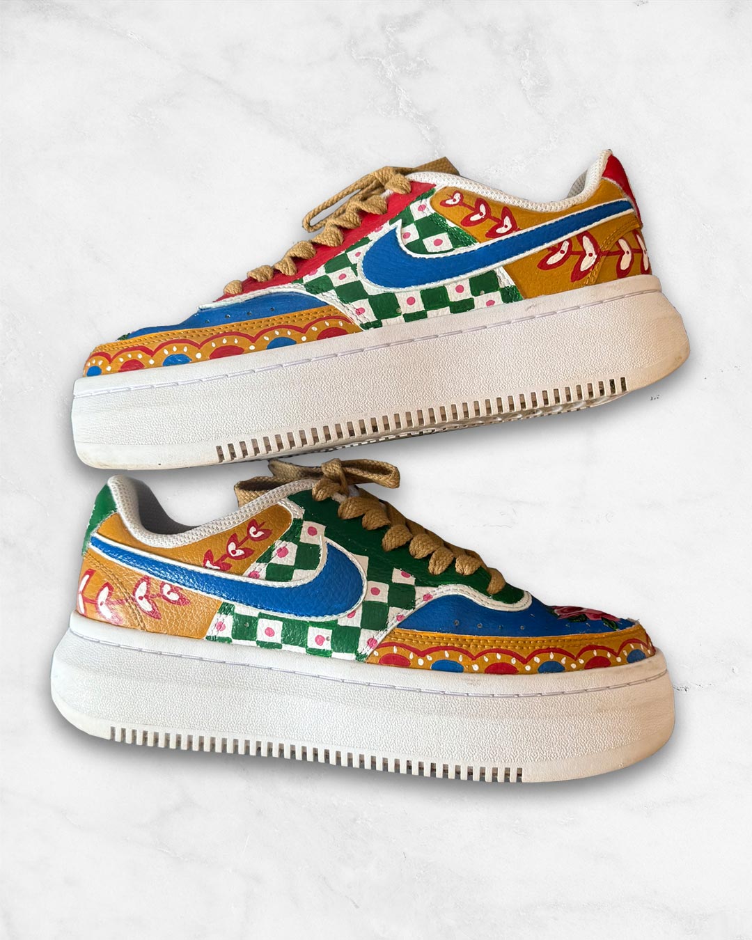 Hand-painted Custom Sneakers - Indian Truck Inspired