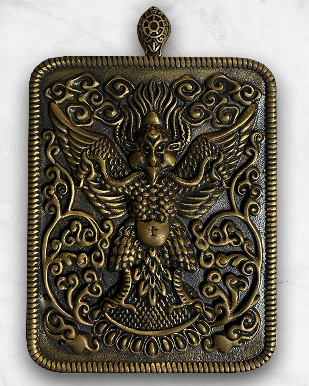 Buddha Black & White - Mini Thangka Necklace