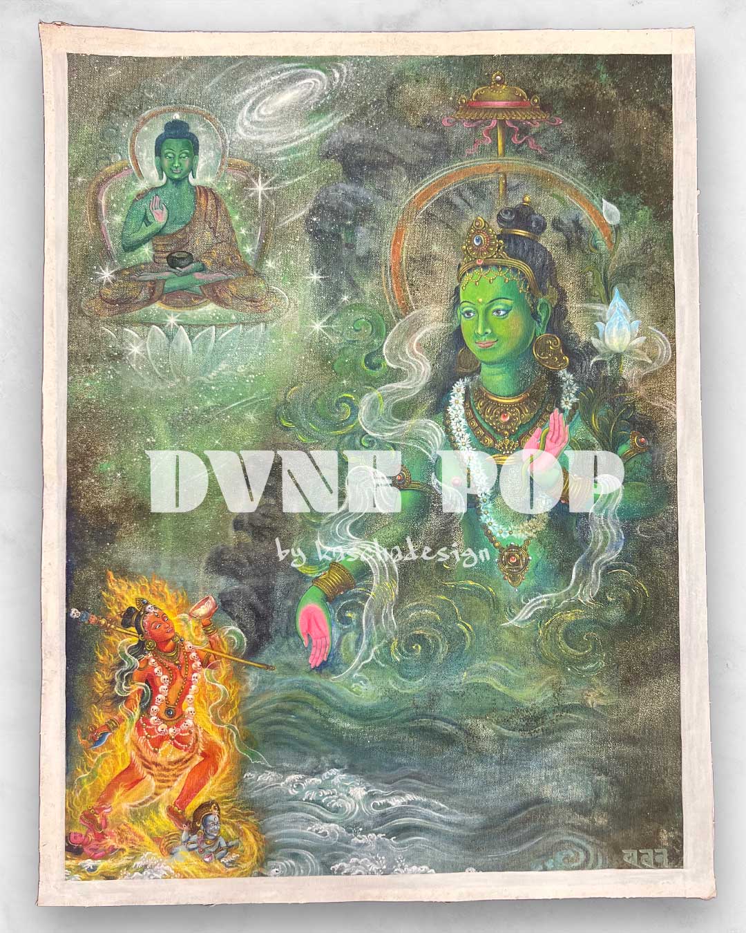 Grüne Tara - Thangka